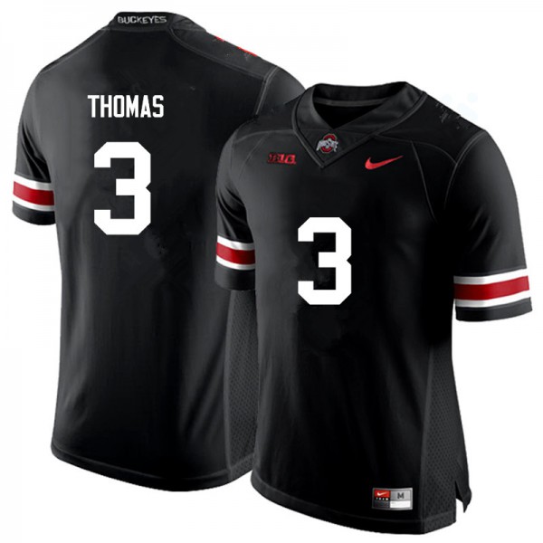 Ohio State Buckeyes #3 Michael Thomas Men College Jersey Black